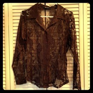 Karen Kane Lifestyles Petite Blouse, size Large